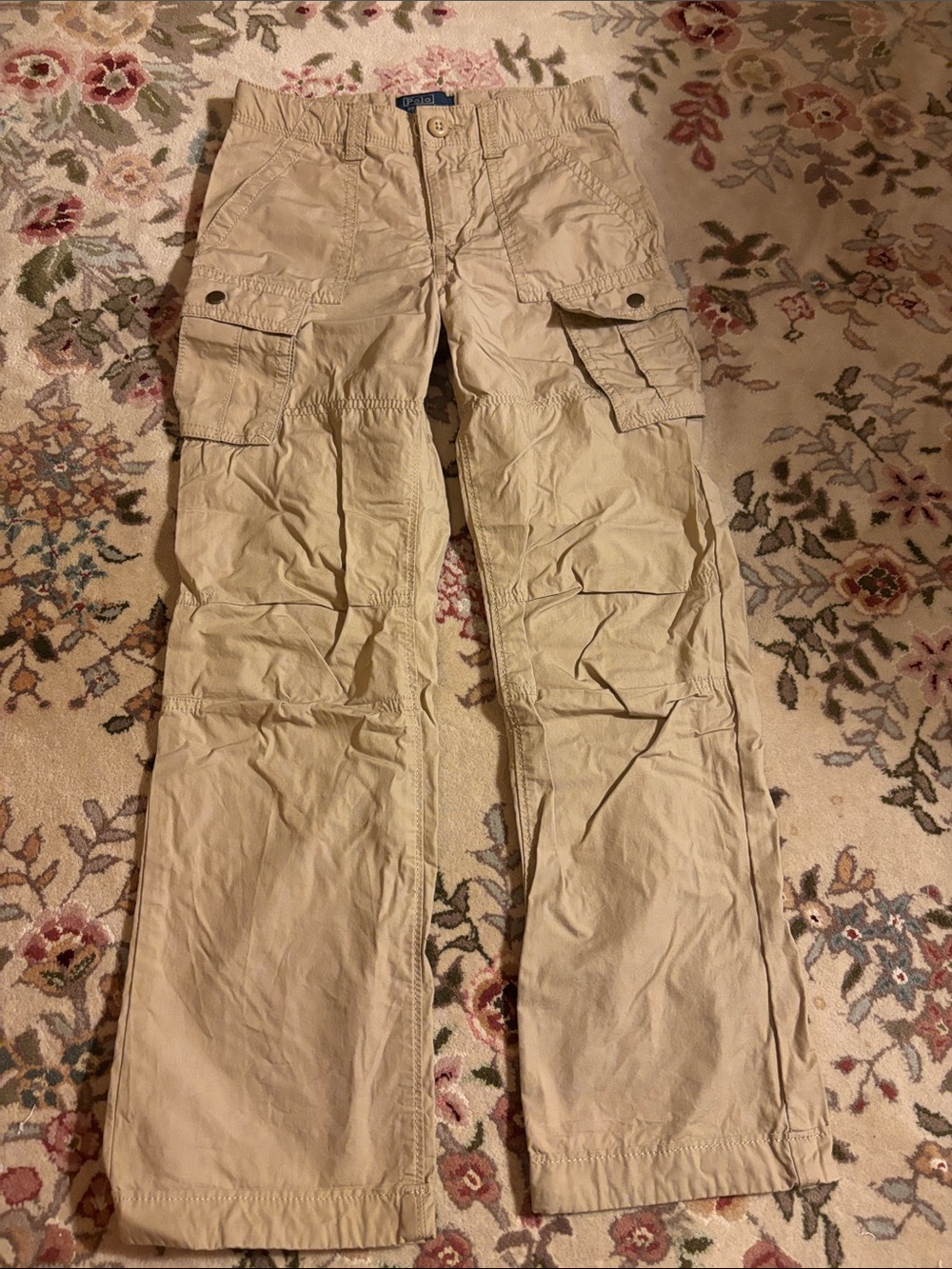Polo by Ralph Lauren Khaki Cargo Pants - Utility Pocket Design